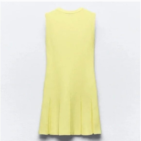 ZARA BOX PLEAT MINI DRESS Size XL NEW WITH TAG! - Picture 9 of 11
